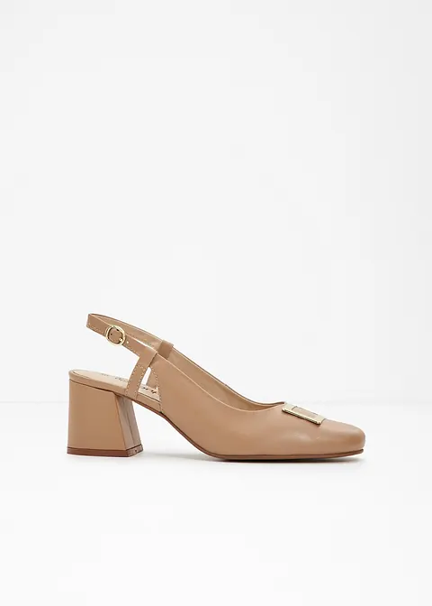 Sling Pumps in braun - bonprix