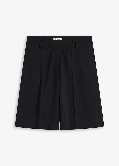 taillierte Shorts in schwarz von vorne - bonprix