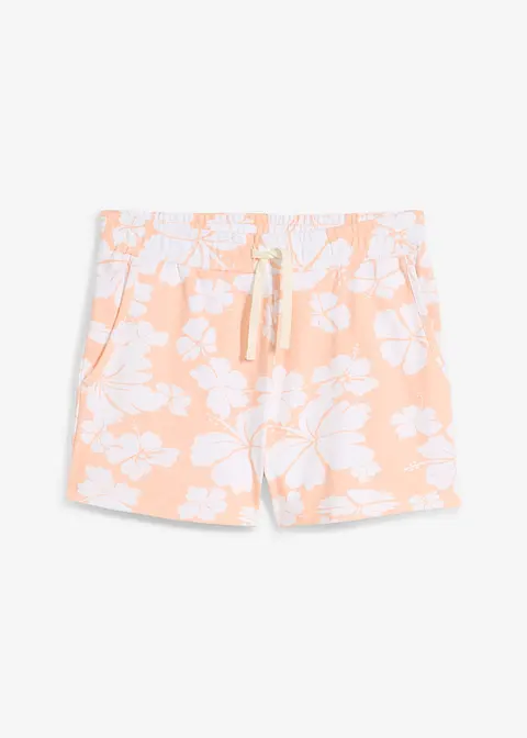 Jersey-Shorts aus reiner Bio-Baumwolle in orange von vorne - bonprix