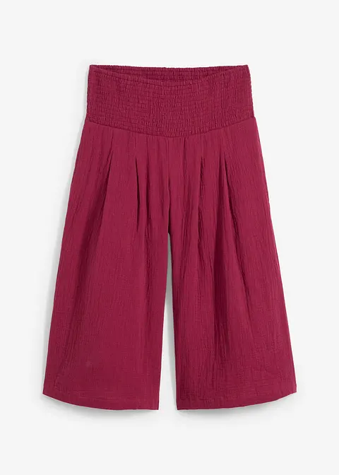 Musselin Capri-Hose in rot von vorne - bonprix