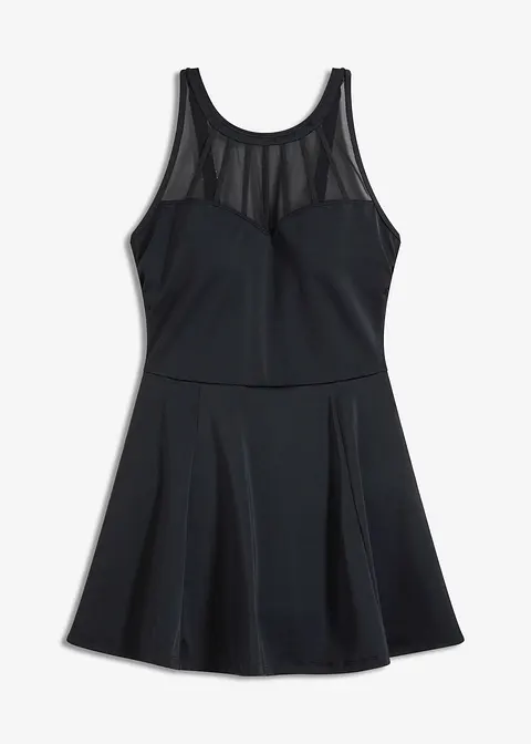 Shape Badekleid mittlere Formkraft in schwarz von vorne - bonprix