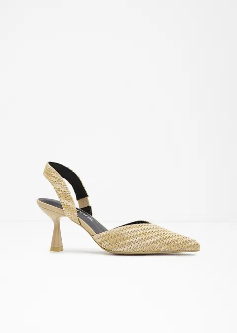 Sling Pumps in beige - bonprix