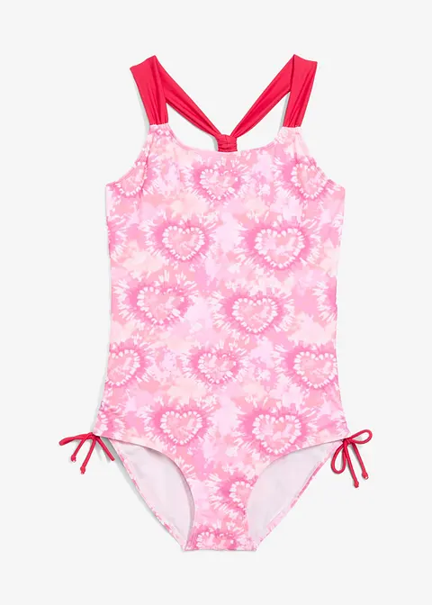 Badeanzug in pink von vorne - bonprix