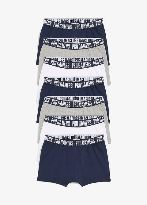 Boxershorts (7er Pack) in weiß von vorne - bonprix