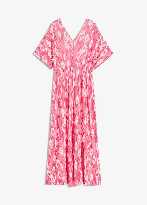 Maxikleid aus softem Viskose-Mix in pink von vorne - bonprix