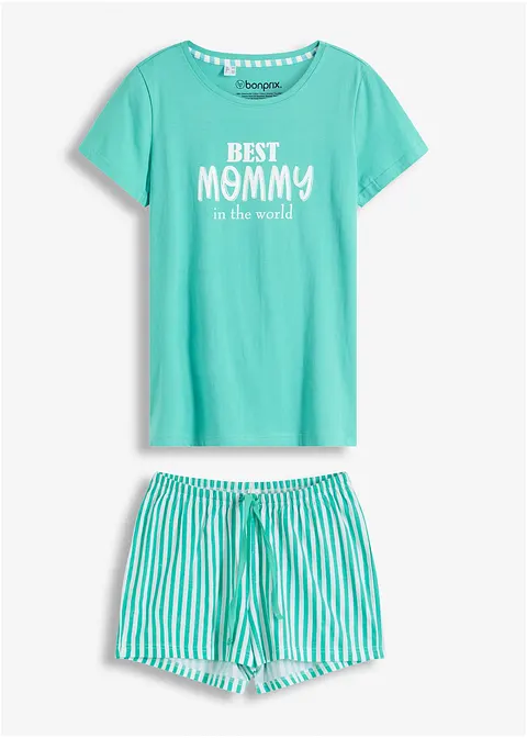 Shorty in grün von vorne - bonprix