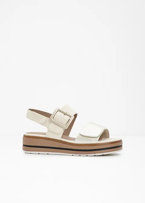 Jana Plateau Sandale in beige - Jana