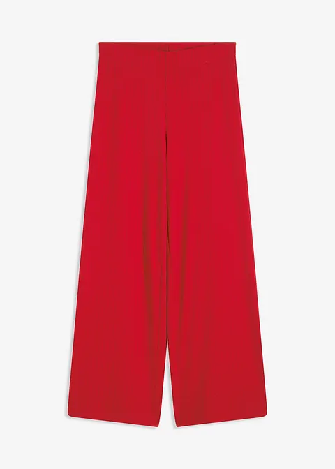 Palazzo-Hose mit Bequembund in rot von vorne - bonprix
