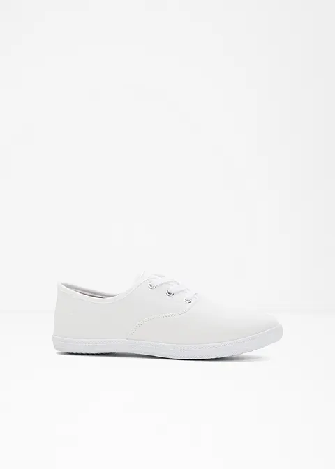 Sneaker in weiß von vorne - bonprix