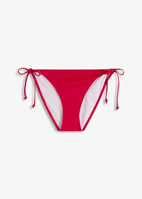 Bikinihose zum Binden in pink von vorne - bonprix