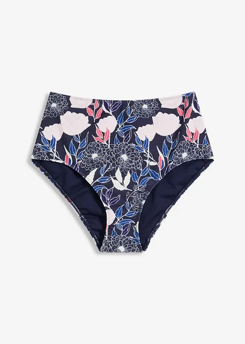 Bikinihose in blau von vorne - bonprix