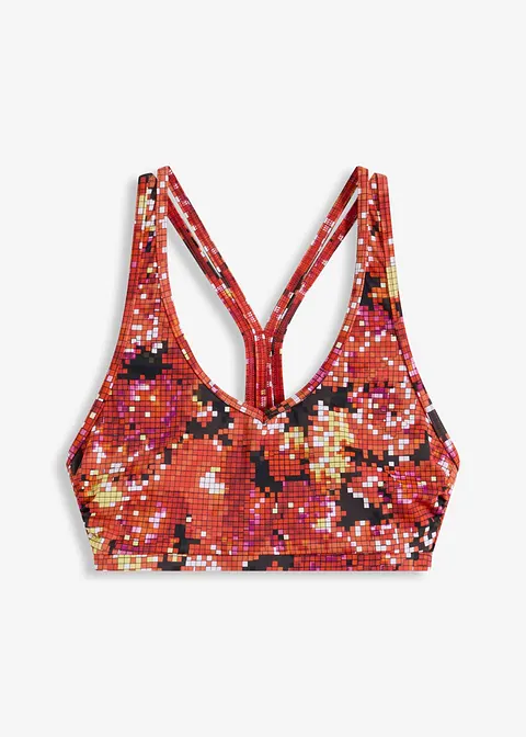 Bustier Bikini Oberteil in orange von vorne - bonprix