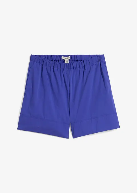 Weite Shorts in blau von vorne - bonprix