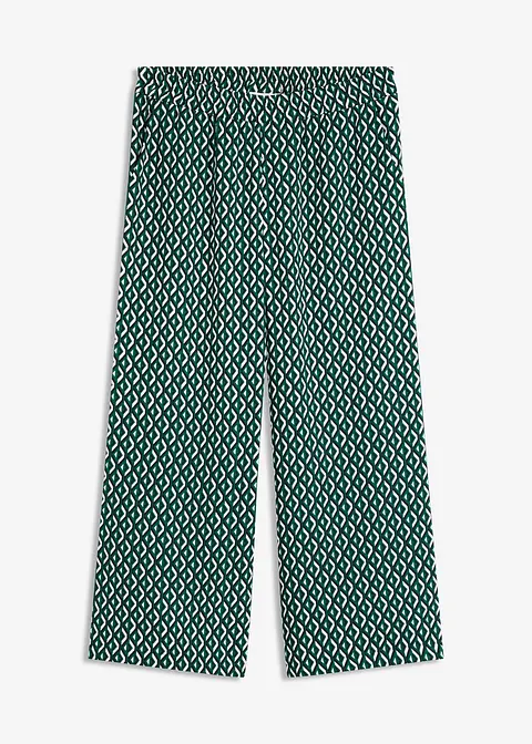 bedruckte Culotte in schwarz von vorne - bonprix