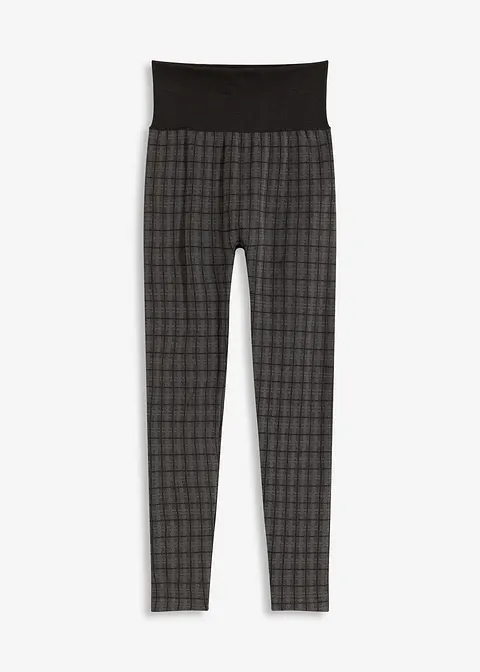 Thermo Seamless Leggings mit weicher Innenseite in schwarz von vorne - bonprix