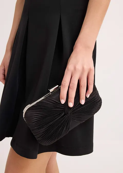 Minikleid mit Accessoire-Detail in schwarz (Detailaufnahme) - bonprix