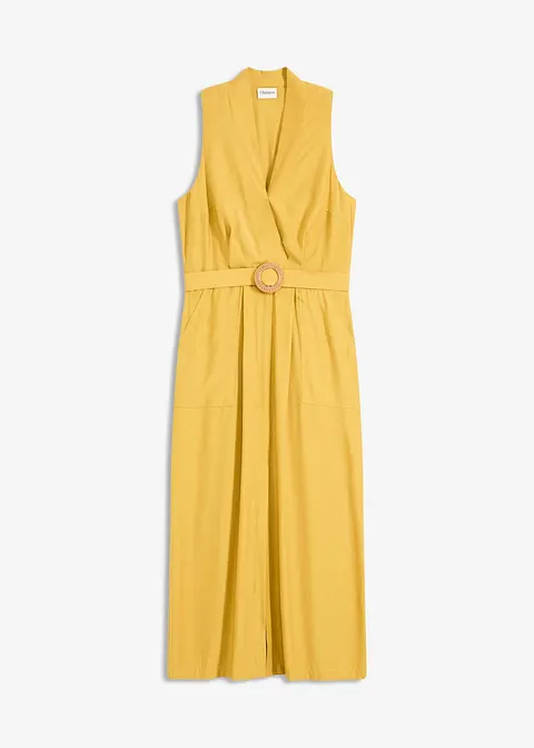 Kleid in gelb von vorne - bonprix