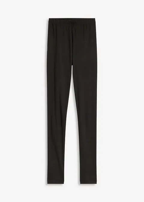 weiche Leggings in schwarz von vorne - bonprix