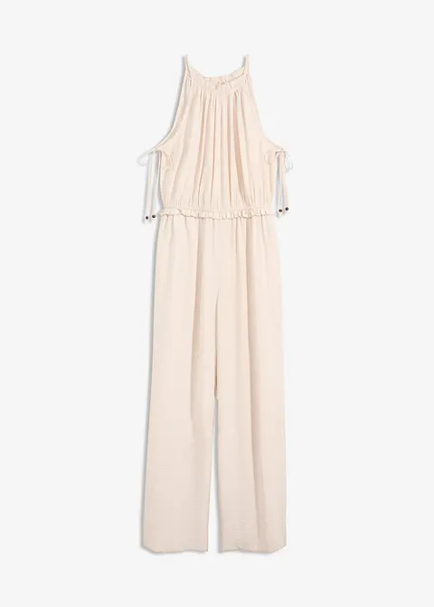 Overall in beige von vorne - bonprix