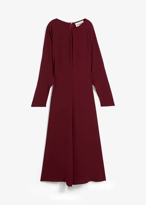 Drapiertes Midikleid in rot von vorne - bonprix
