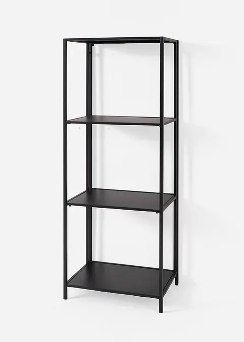 Metall Regal in schwarz von vorne - bonprix