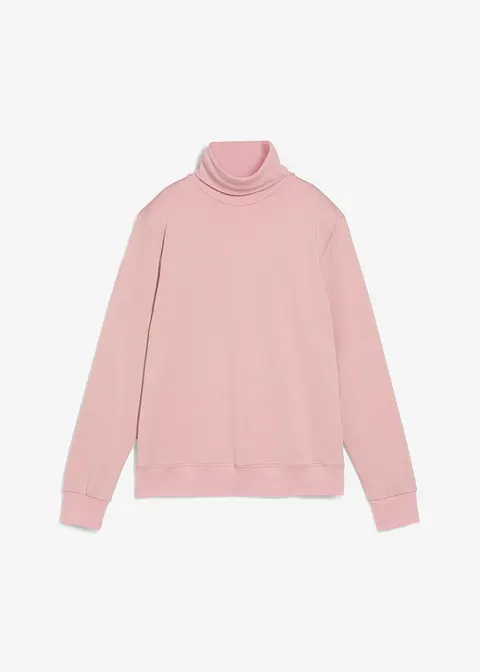 Thermoshirt mit Rollkragen in rosa von vorne - bonprix
