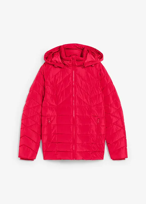 Gefütterte Outdoorjacke mit seitlichen Eingriffstaschen und Kapuze