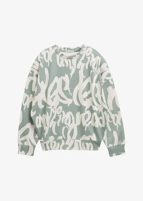 Tom Tailor Sweatshirt in grün von vorne - Tom Tailor