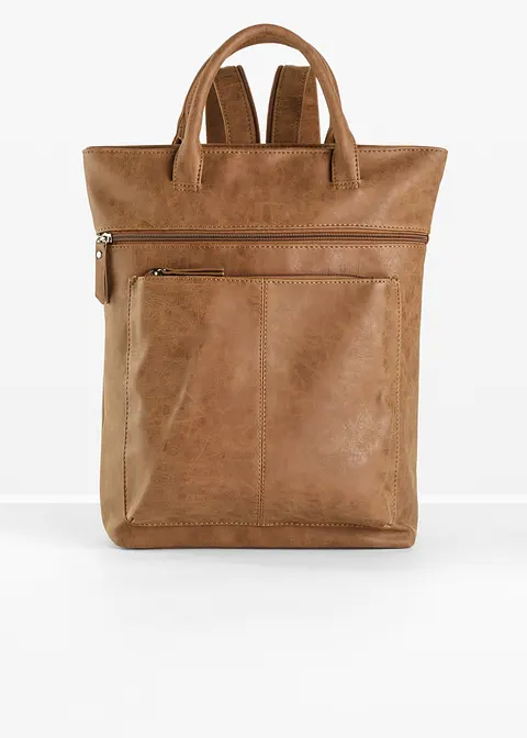 Rucksack in braun von vorne - bonprix