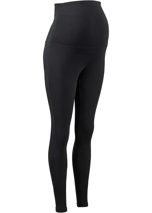 Umstandsleggings aus Bio-Baumwolle in schwarz - bonprix