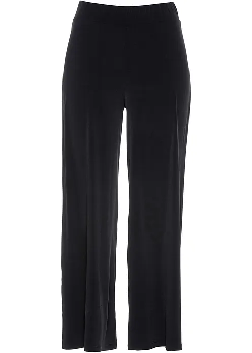 Culotte aus Jersey in schwarz von vorne - bonprix