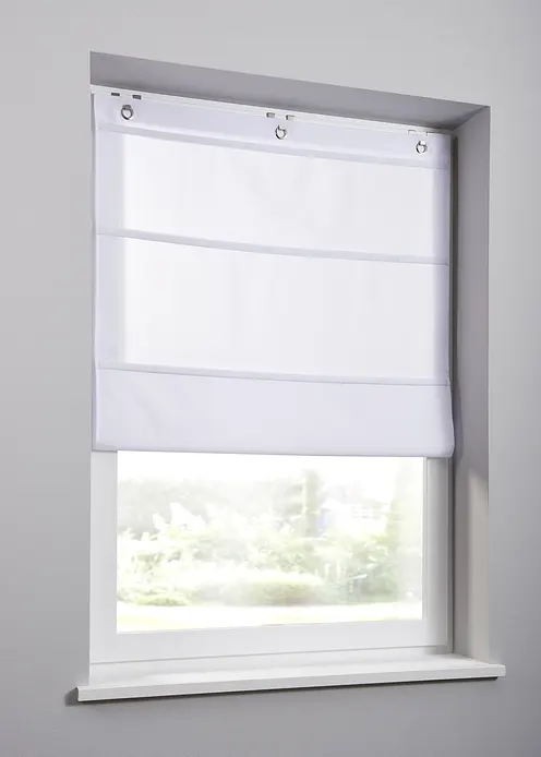 Magnet-Raffrollo in weiß - bonprix