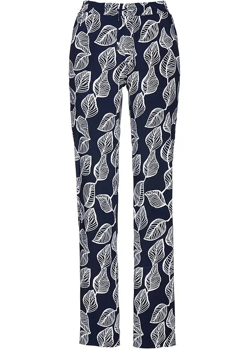 Palazzo-Hose in blau von vorne - bonprix