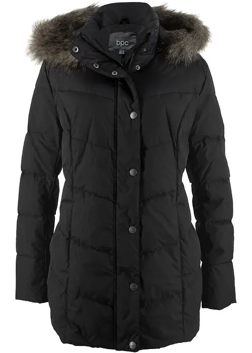 Steppjacke in schwarz von vorne - bonprix