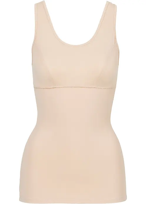 Shape-Top mit starker Formkraft in beige von vorne - bonprix