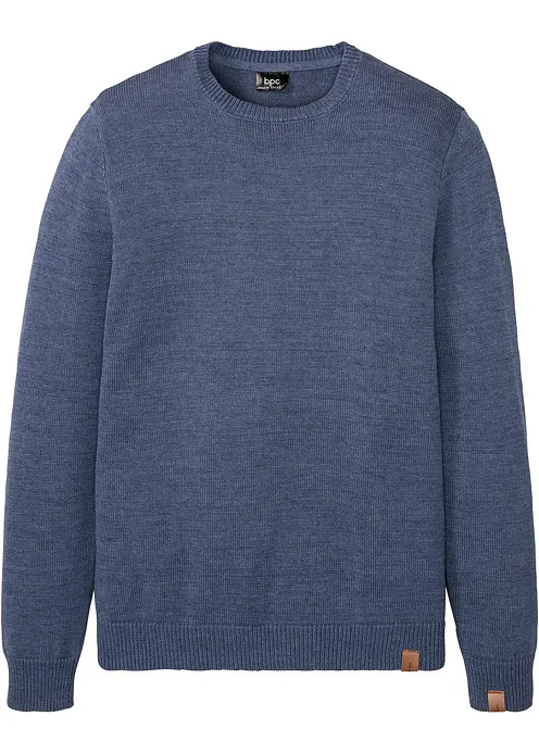 Pullover in blau von vorne - bonprix