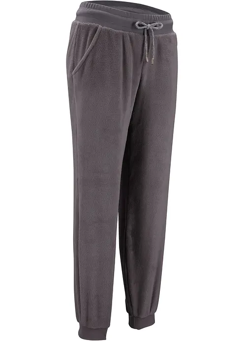 Jogginghose mit Komfortbund in grau von vorne - bonprix