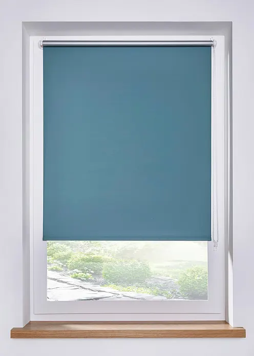 Verdunkelungsrollo ohne Bohren in grün - bonprix