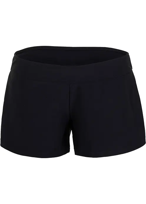 Badeshorts mit Innenslip in schwarz von vorne - bonprix