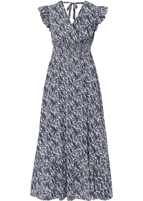 Maxikleid in blau von vorne - bonprix