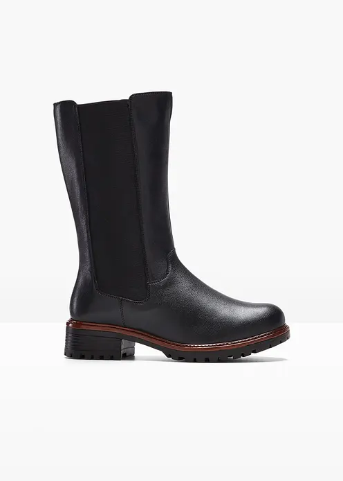Stiefel in schwarz von vorne - bonprix