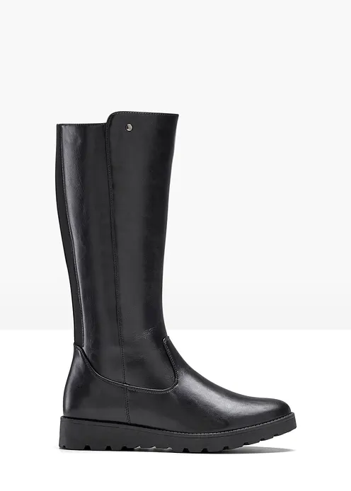 Weitschaftstiefel in schwarz - bonprix