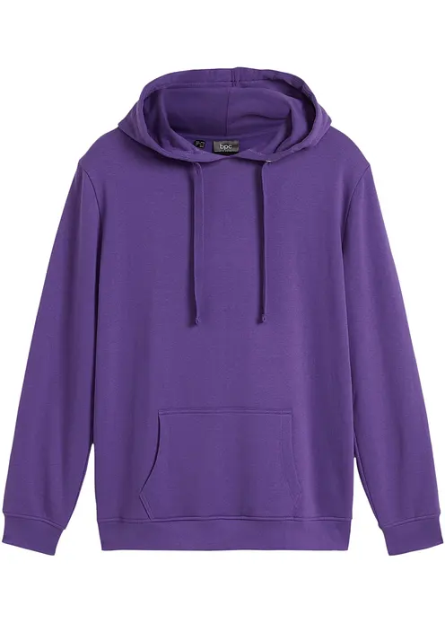 Hoodie in lila von vorne - bonprix
