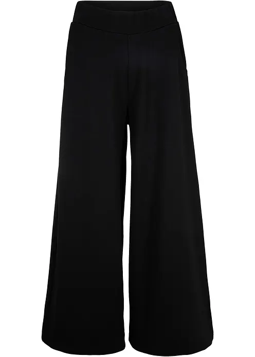 Culotte aus Viskos-Mix in schwarz von vorne - bonprix