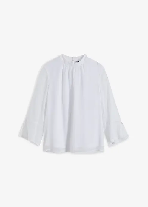 Bluse in weiß von vorne - BODYFLIRT