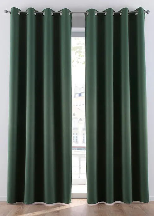 Abdunkelnder Vorhang, in vielen Größen (1er Pack) in grün - bonprix