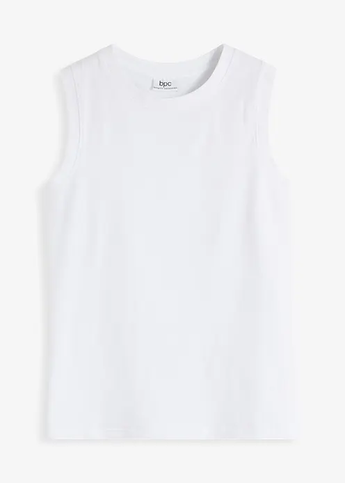 Tanktop in weiß von vorne - bonprix