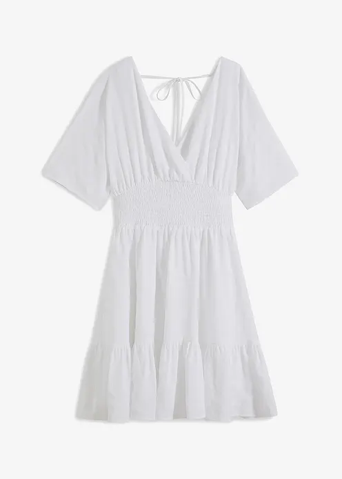 Minikleid in weiß von vorne - bonprix