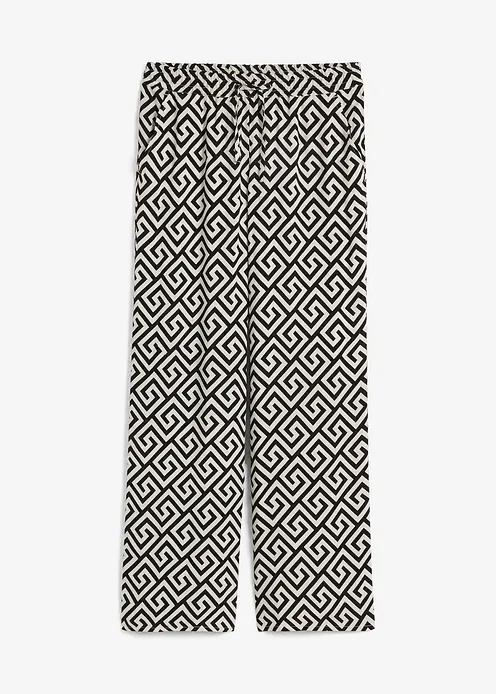 Marlenehose in schwarz von vorne - bonprix