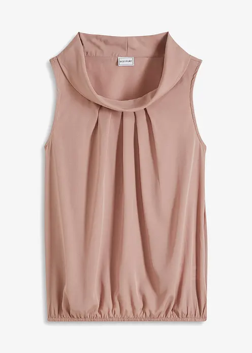 Blusentop in rosa von vorne - bonprix
